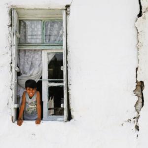   HAPPY LOOKING FROM THE WINDOW MANISA TURKEY - 9